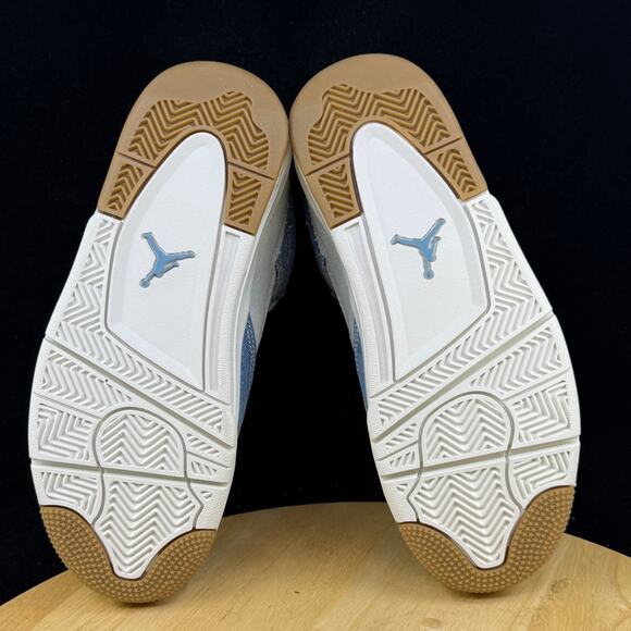Nike Air Jordan 4 Retro Tex Shoes "Denim" Sail Gum IB6716-100 Size 6 NEW - Picture 9 of 9